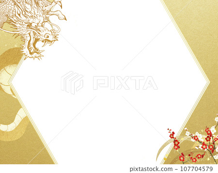 龍梅背景素材 107704579