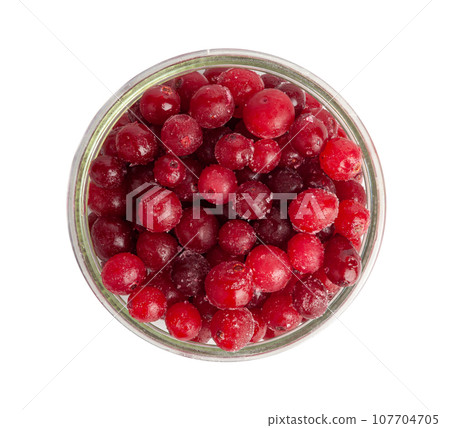 Frozen Lingonberry, Iced Cowberry, Snow Cranberry, Red Viburnum Berries, Frozen Lingonberry Frozen Lingonberry, Iced Cowberry, Snow Cranberry, Red Viburnum Berries, Frozen Lingonberry 107704705