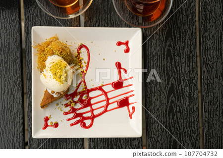 Baklava Ramadan Dessert, Eastern Sweet Pastries, Turkish Baklawa, Traditional Oriental Desert Mix Baklava Ramadan Dessert, Eastern Sweet Pastries, Turkish Baklawa, Traditional Oriental Desert Mix 107704732