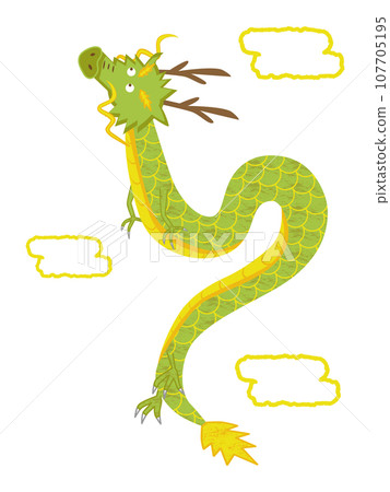 dragon rising in the sky dragon rising in the sky 107705195