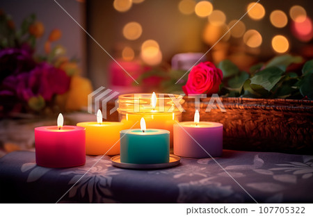 彩色蠟燭 彩色蠟燭 107705322