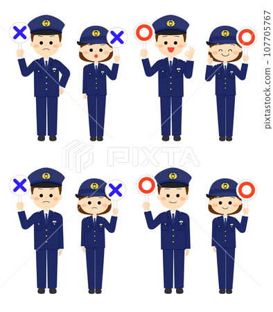 有圓圈和十字架的警察 有圓圈和十字架的警察 107705767