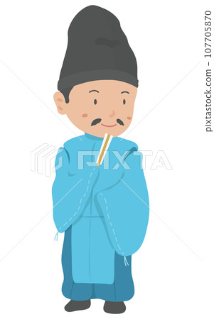 Heian period aristocratic kariginu 107705870