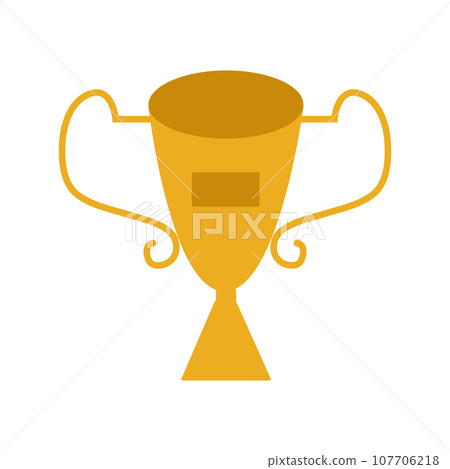Golden cup. Golden prize or award vector illustration. Win, competition, success, achievement concept Golden cup. Golden prize or award vector illustration. Win, competition, success, achievement concept 107706218
