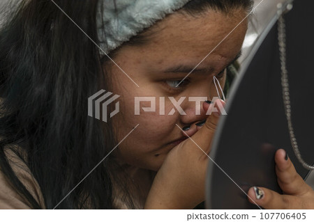 Confidence Redefined: Embracing Natural Beauty Through Grooming close up Confidence Redefined: Embracing Natural Beauty Through Grooming close up 107706405