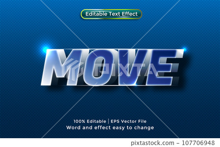 Vector move text editable text effect Vector move text editable text effect 107706948