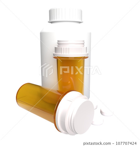The dung on white background for Medicine or sci concept 3d rendering 107707424