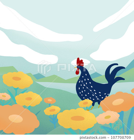 草地和雞 107708709