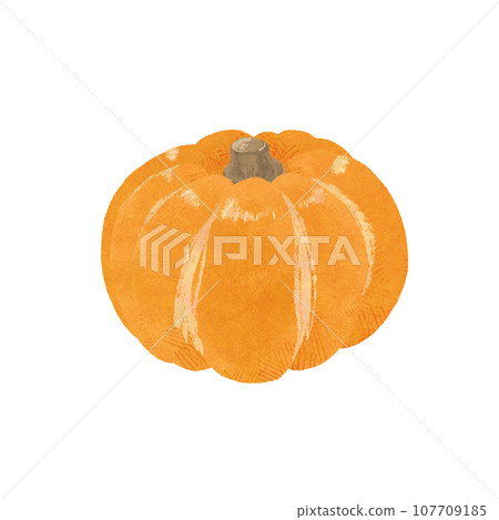 Illustration of orange pumpkin Illustration of orange pumpkin 107709185