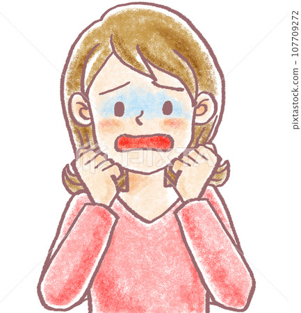 Pastel-like person_20s and 30s_young woman_pale Pastel-like person_20s and 30s_young woman_pale 107709272