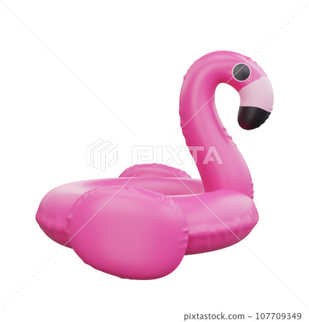 3d Playful Pink Flamingo Float 3d Playful Pink Flamingo Float 107709349