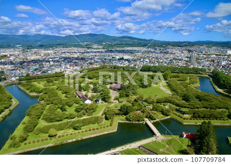 從五稜郭塔眺望的景色(北海道函館市) 從五稜郭塔眺望的景色(北海道函館市) 107709784
