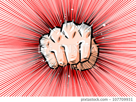 Punch front illustration Punch front illustration 107709931