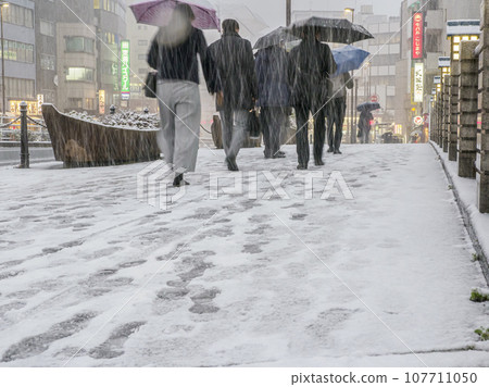 東京下雪天的行人 東京下雪天的行人 107711050