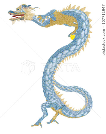 Realistic dragon illustration Realistic dragon illustration 107711947