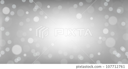 Bokeh on a light gray background. Design of wallpapers, posters and banners. 107712761