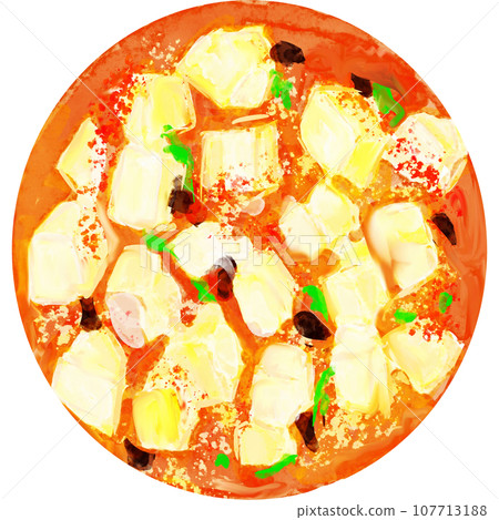 Illustration of Mapo Tofu 107713188