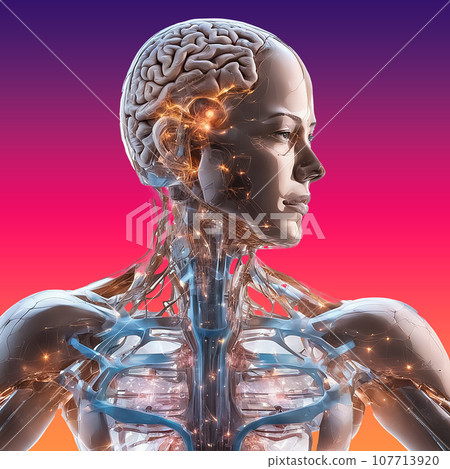 Skeletal cyborg image Skeletal cyborg image 107713920