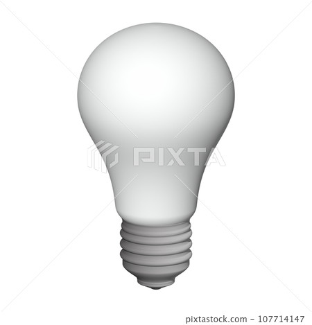 3d illustration light bulb 107714147