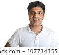 Smart Indian man in white Smart Indian man in white 107714355