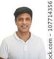 Smart Indian man in white Smart Indian man in white 107714356