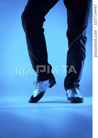 Man dancer dancing shoes 107714447