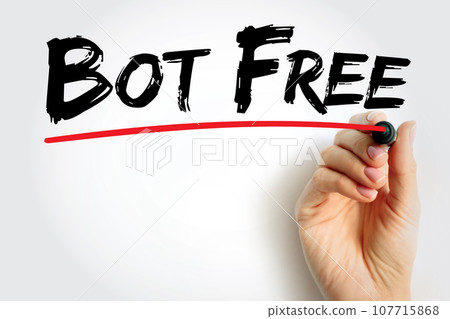 Bot Free text quote, concept background Bot Free text quote, concept background 107715868