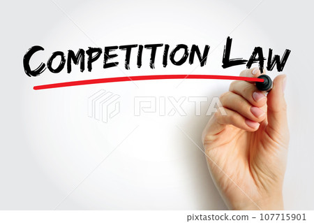 Competition Law text quote, concept background Competition Law text quote, concept background 107715901