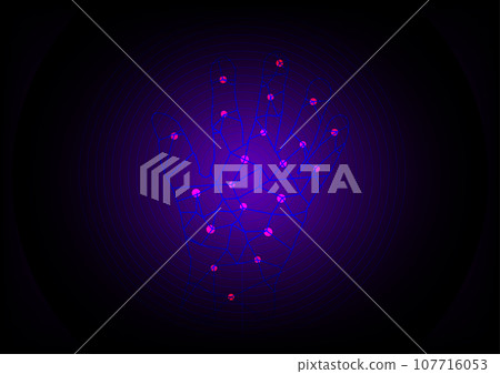 Hand identified intelligence technology networking digital futuristic abstract background vector illustration Hand identified intelligence technology networking digital futuristic abstract background vector illustration 107716053