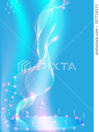 Season Christmas abstract background blue wave presentation poster art vector illustration 107716515