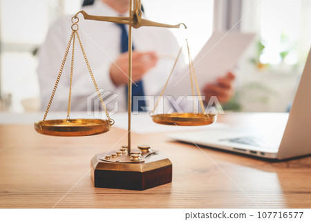 Lawyer or attorney working in the office Lawyer or attorney working in the office 107716577