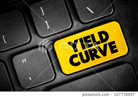 Yield Curve is a line that plots yields of bonds having equal credit quality but differing maturity dates, text button on keyboard, concept background Yield Curve is a line that plots yields of bonds having equal credit quality but differing maturity dates, text button on keyboard, concept background 107716697