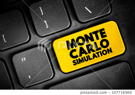 Monte Carlo Method - mathematical technique that allows people to quantitatively account for risk in forecasting and decision-making, text button on keyboard, concept background Monte Carlo Method - mathematical technique that allows people to quantitatively account for risk in forecasting and decision-making, text button on keyboard, concept background 107716960