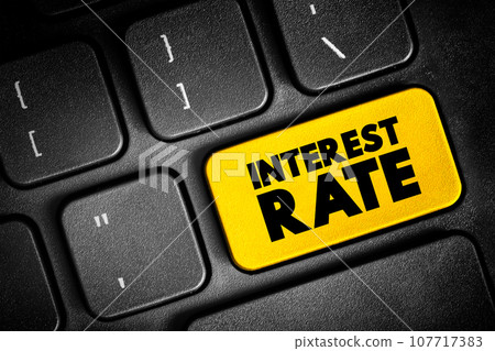 Interest Rate - amount of interest due per period, as a proportion of the amount lent, deposited, 107717383