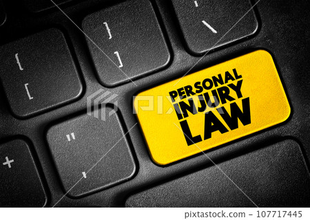 Personal Injury Law - allows an injured person to file a civil lawsuit in court and get a legal remedy for all losses, text concept button on keyboard Personal Injury Law - allows an injured person to file a civil lawsuit in court and get a legal remedy for all losses, text concept button on keyboard 107717445
