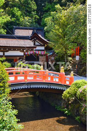 Beautiful grounds and shrine of Kyoto Kamigamo Shrine Katayamamiko Shrine (Kataoka Shrine) 107718018