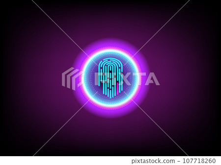 Finger scan touch display security control identification technology abstract background vector illustration Finger scan touch display security control identification technology abstract background vector illustration 107718260