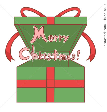 聖誕禮物插畫（附文字） 107718605