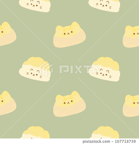 Bread Bakery melon pang Cat pattern Cute Dessert Cafe for baby shower ,nursery ,wallpaper ,book cover, fabric or other printable cover Bread Bakery melon pang Cat pattern Cute Dessert Cafe for baby shower ,nursery ,wallpaper ,book cover, fabric or other printable cover 107718739