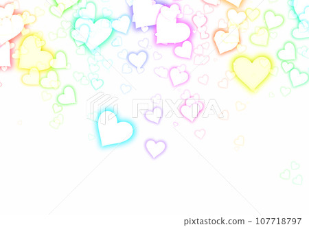 Background of colorful hearts Background of colorful hearts 107718797
