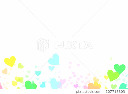 彩色愛心的背景 107718803