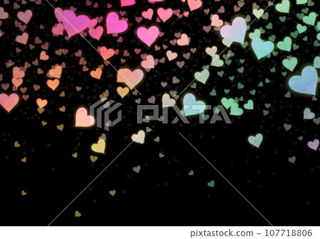 彩色愛心的背景 彩色愛心的背景 107718806