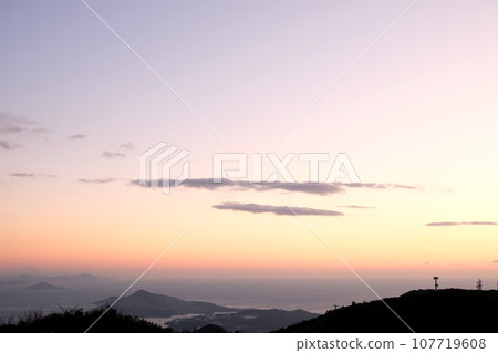 Ise City, Mie Prefecture_Before sunrise from the Asakuma Summit Observatory 3_2023 Ise City, Mie Prefecture_Before sunrise from the Asakuma Summit Observatory 3_2023 107719608