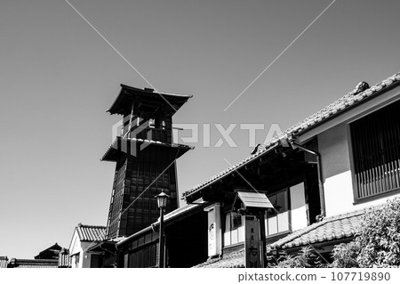 小江戶川越 鈴亮的街道和晴空 a-6 單色 107719890