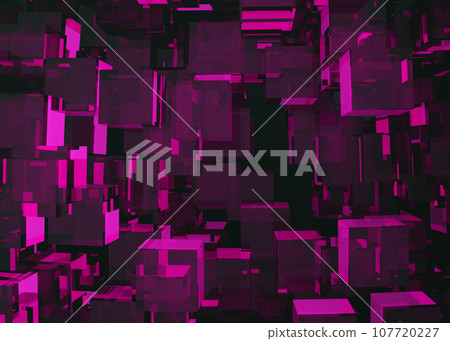 許多立方體的 CG 塊背景材料 許多立方體的 CG 塊背景材料 107720227