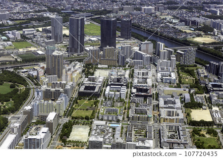 千葉市美濱區幕張灣城地區鳥瞰圖 107720435