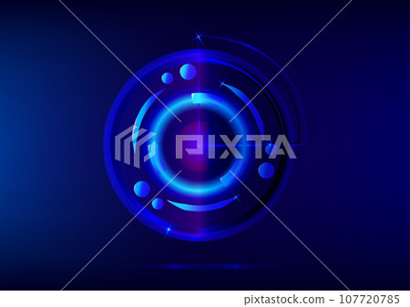 Radar electronic technology round vibrant future science website abstract background graphic vector illustration Radar electronic technology round vibrant future science website abstract background graphic vector illustration 107720785