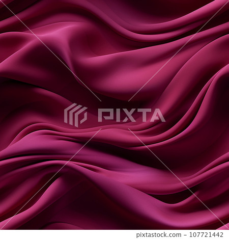Dark red colored Background of soft draped fabric. Seamless pattern. Beautiful satin silk textured cloth for making clothes and curtains. Dark red colored Background of soft draped fabric. Seamless pattern. Beautiful satin silk textured cloth for making clothes and curtains. 107721442