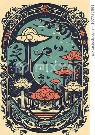creating a design that incorporates all the mentioned elements 107722091