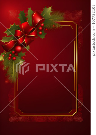 festive Christmas flyer with a royal red solid background festive Christmas flyer with a royal red solid background 107722105